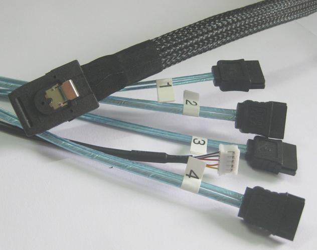 MINISAS36PTOSATA7P*4+Դ sas cable esata SATA 